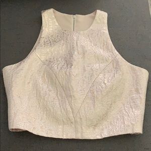 Light gold crop top